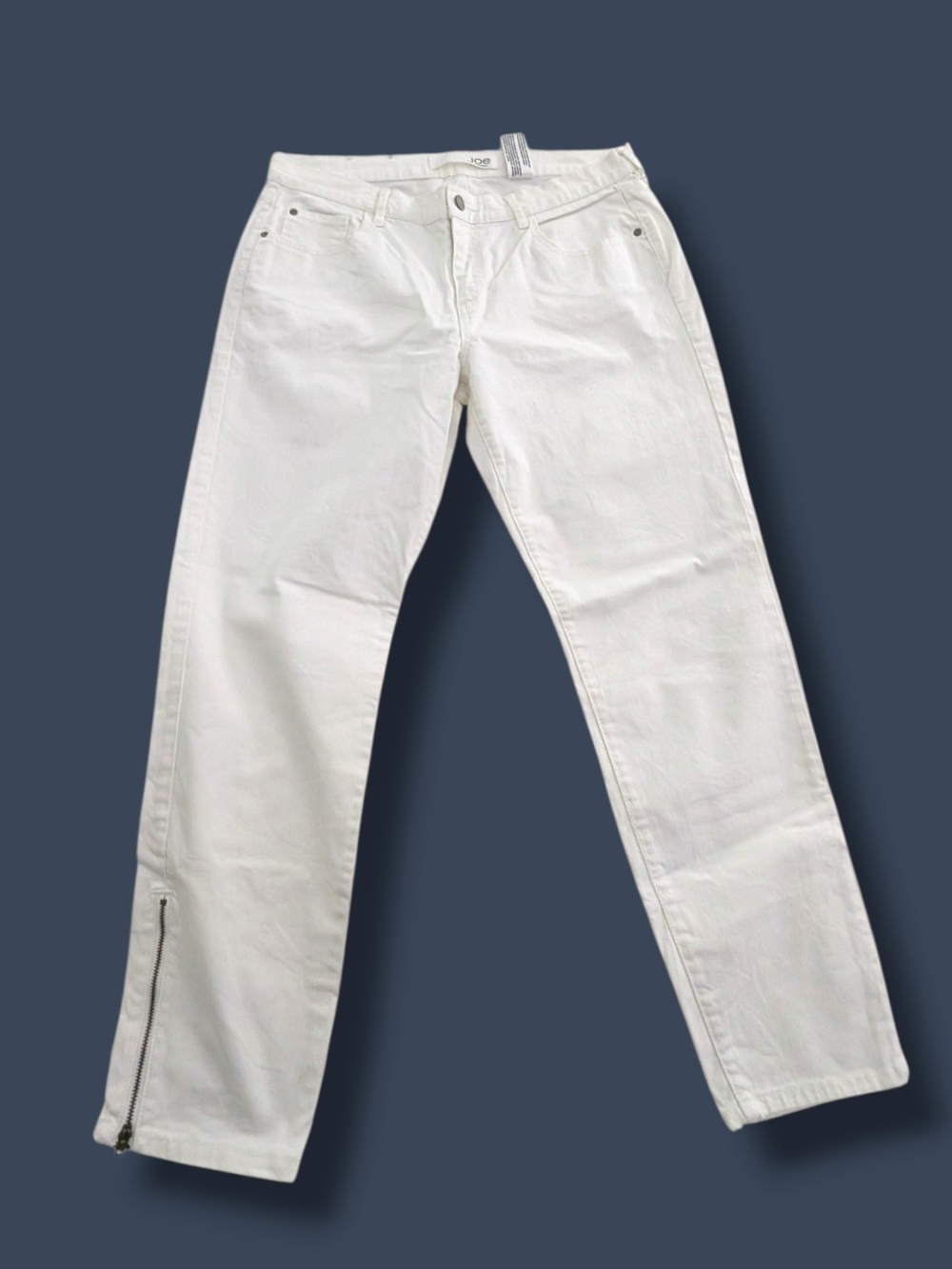 Joe Fresh Classic Slim Ankle Zip Jeans, Size 12